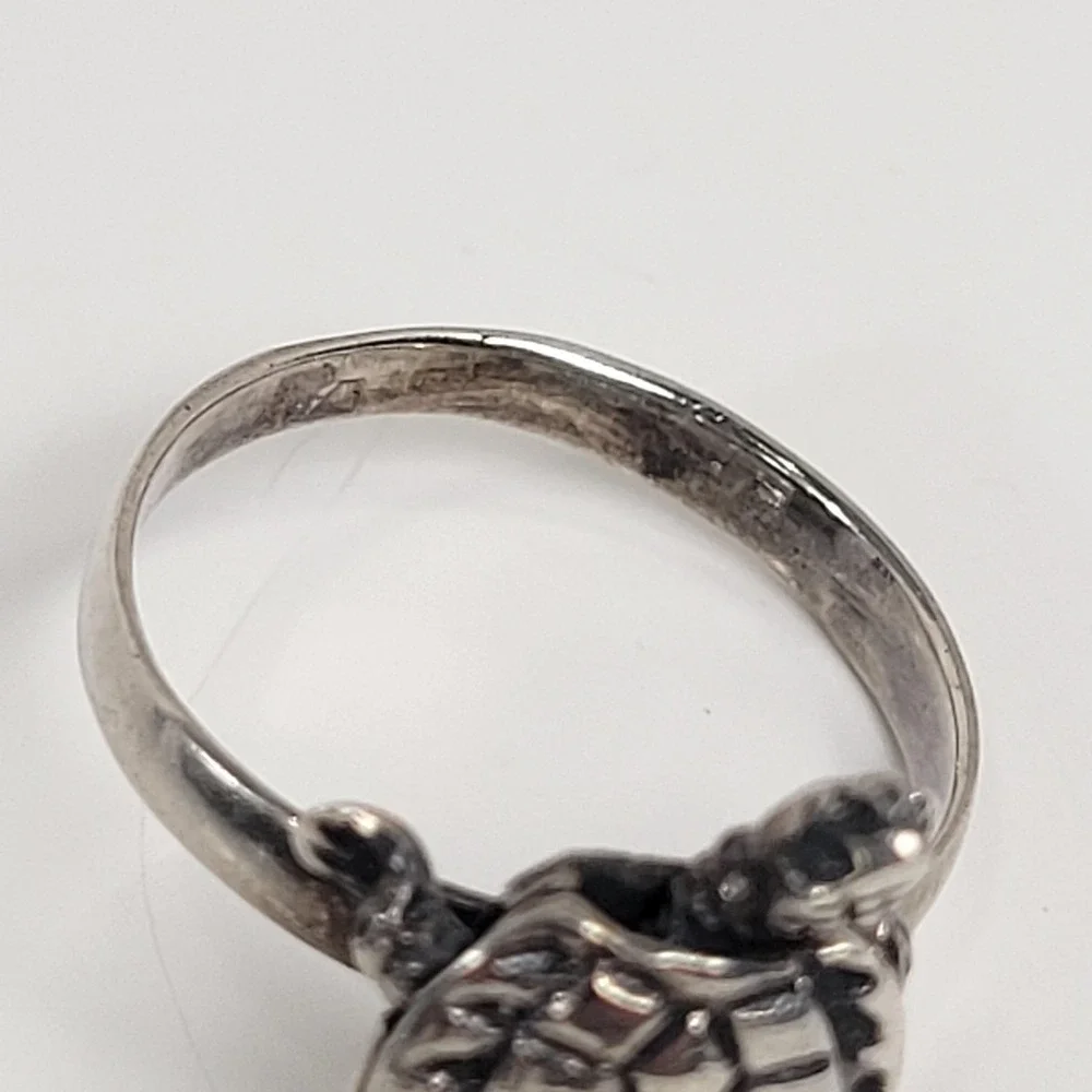 925 Sterling Silver Turtle Ring Size 6.5 Articulated Band Charm Jewelry - Picture 6 of 10
